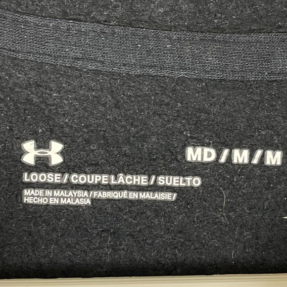 Under Armour Womens M Rival Fleece Mesh‎ Hoodie Black 1/4 Snap - Picture 4 of 11